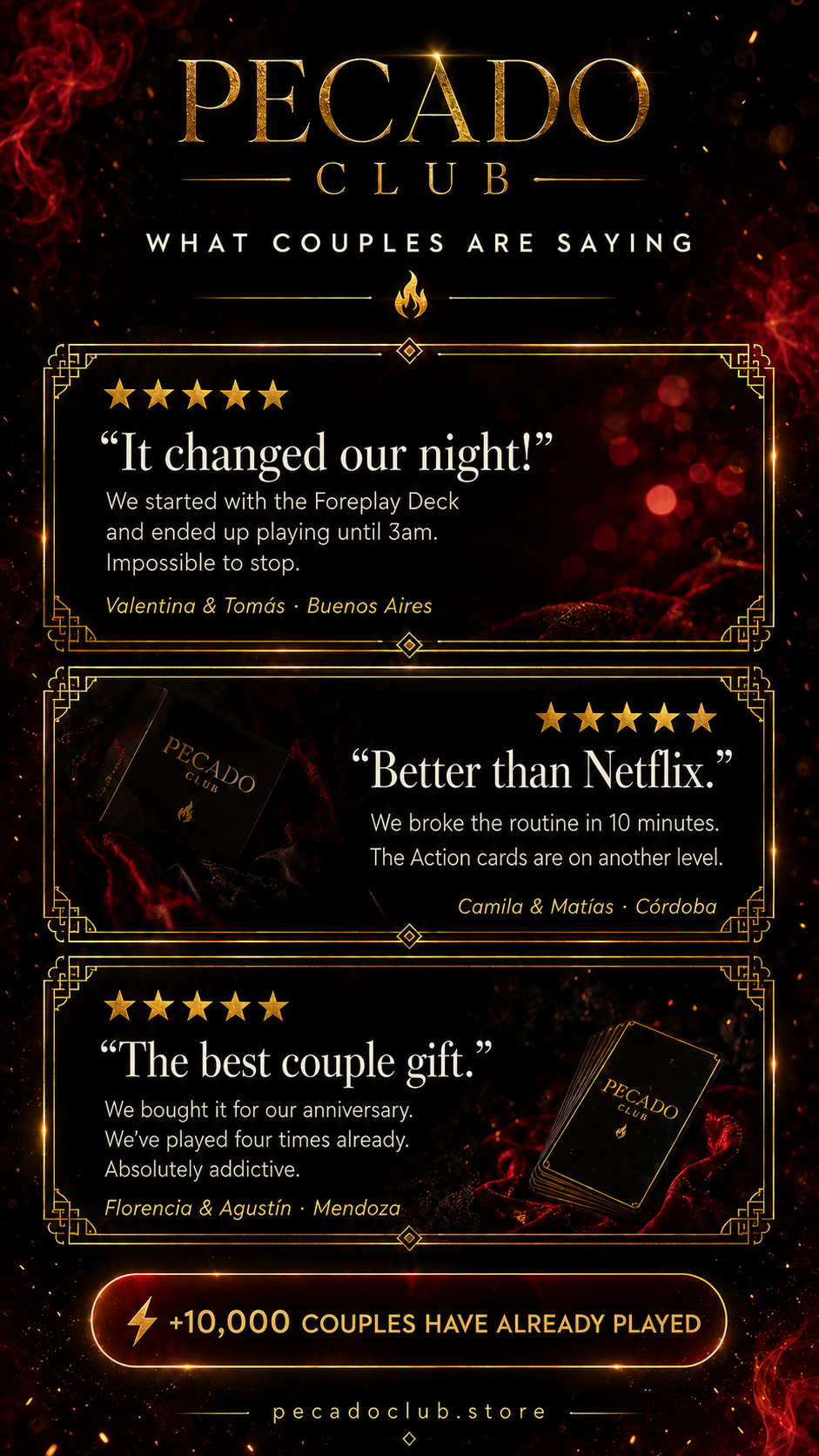 3-in-1 for Couples — Foreplay Cards | Action Cards | Poses